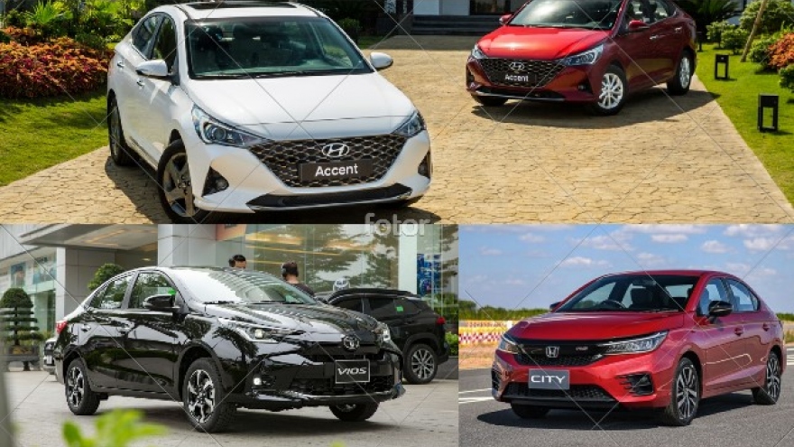 Bộ 3 sedan Toyota Vios, Honda City và Hyundai Accent đua nhau giảm giá